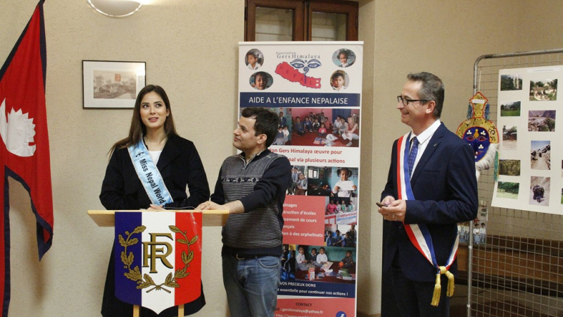 Gers Himalaya reçoit « Miss Népal Word 2018 »