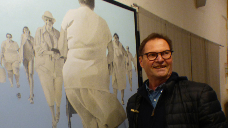 Exposition à l'Âne Bleu des œuvres de Kéramsi et Blaimont