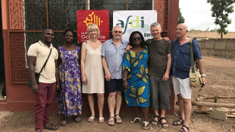 AFDI Gers, en mission au Bénin, inaugure une boutique de vente
