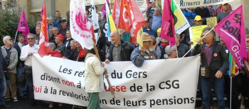 Les retraités à nouveau dans la rue demain