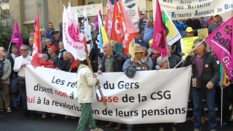 Les retraités à nouveau dans la rue demain