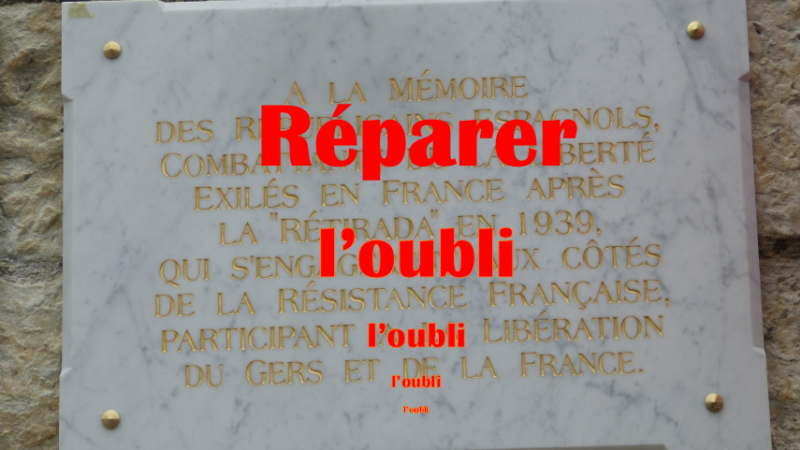 réparer l'oubli