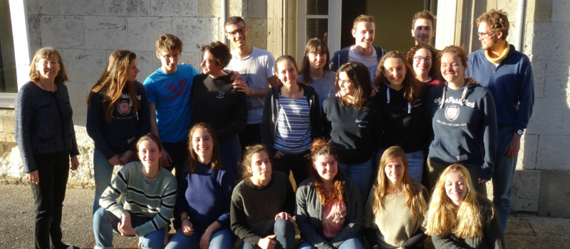 Des étudiants en séjour à l’Oustal.