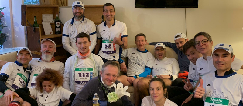 Le groupe des 1 %, des Gersois au Marathon de Paris