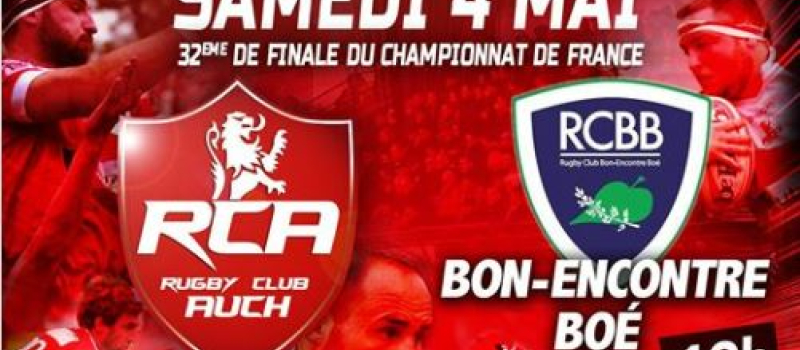 Fédérale 3 : Le RC Auch en position favorable pour accéder aux 16èmes de finale 