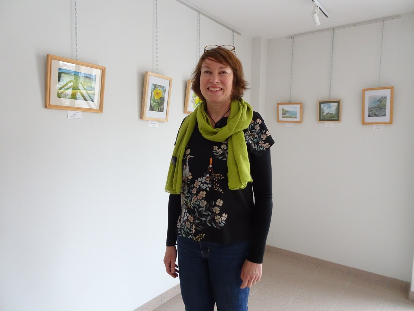 Une artiste souriante 