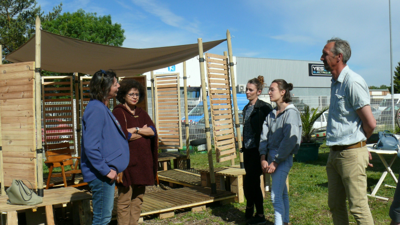 Agnès Langevine, vice-présidente de la Région, en visite à Valoris