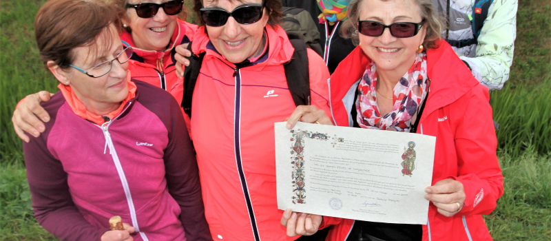 Le retour des six Dames Étoiles de Compostelle