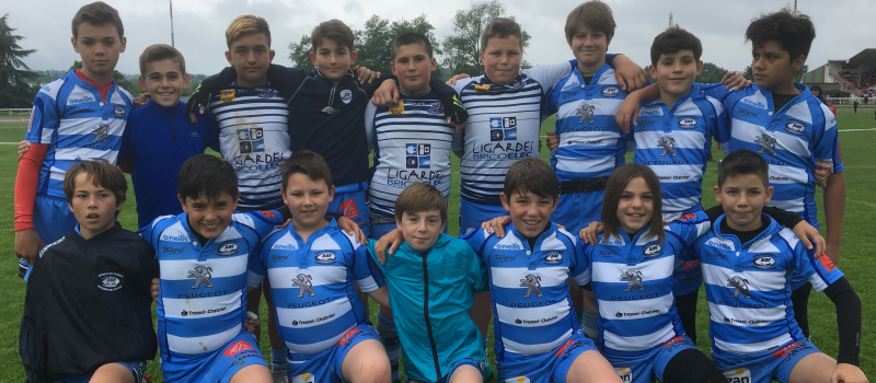 Les benjamins de l’école de rugby de Fleurance Lomagne
