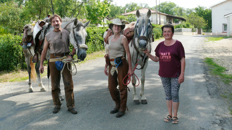 Deux basques à cheval à la découverte de "Cœur de Gascogne"