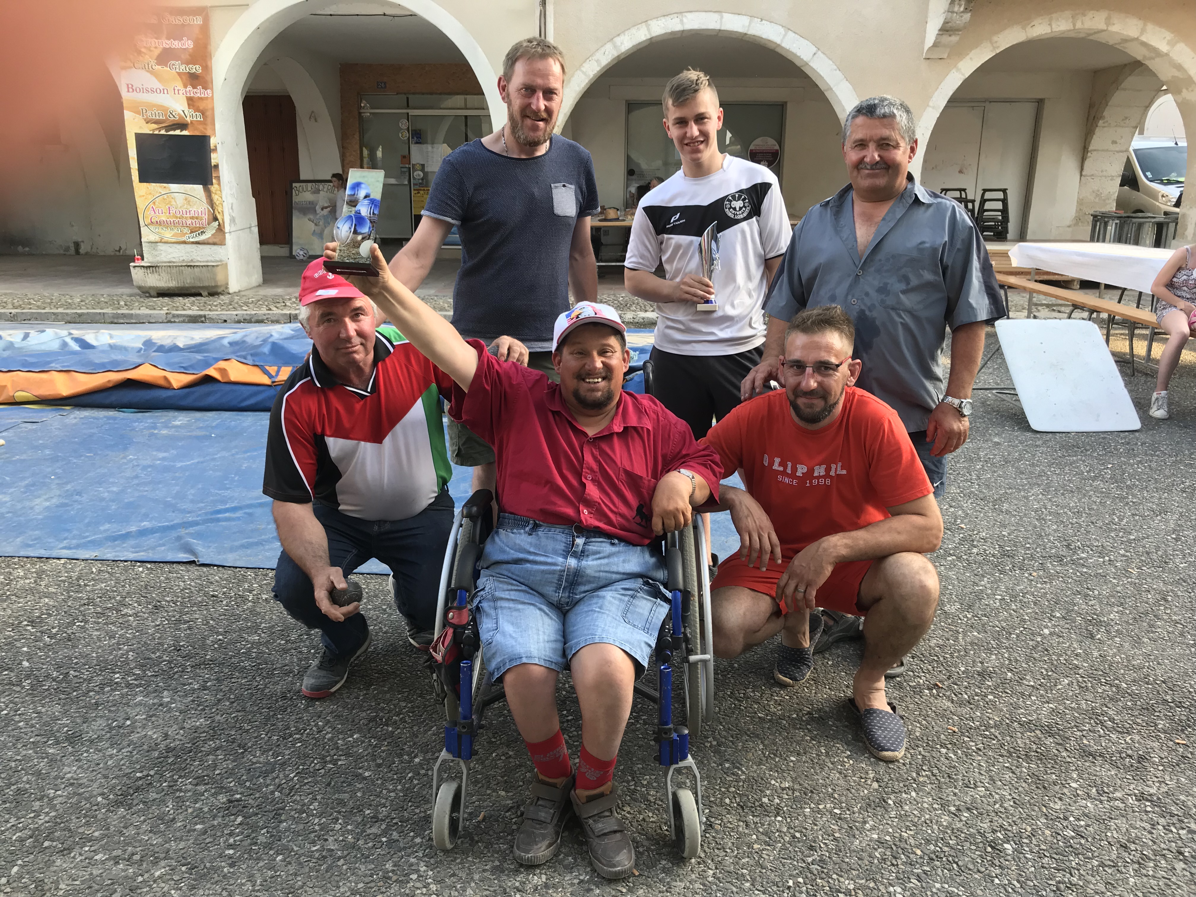 L'équipe des pétanqueurs saint-clarais