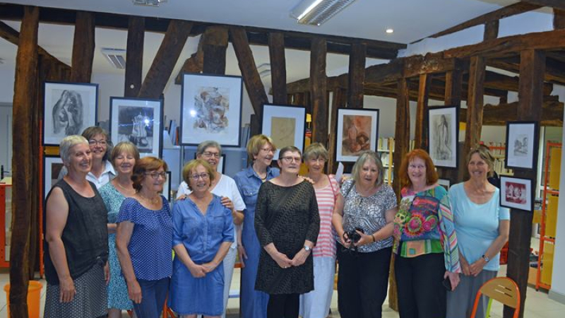 Vernissage de l'exposition des ateliers d'AMAGe