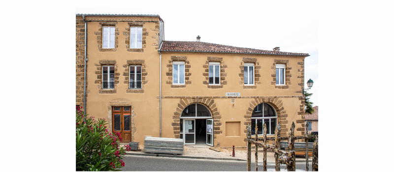 Mairie du Houga: les travaux se terminent  