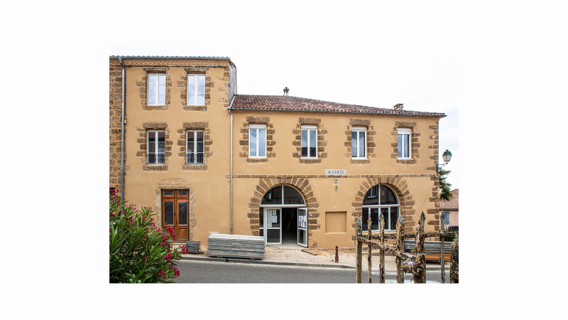 Mairie du Houga: les travaux se terminent  