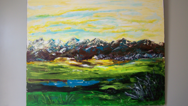 Exposition à la médiathèque : Chantal Walter et ses atmosphères picturales