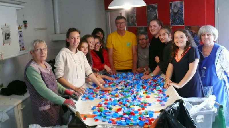 Sept collégiennes de Masseube acteurs éco-citoyens et solidaires