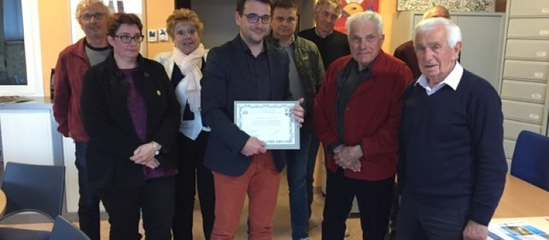 Diplôme FNACA à Roquebrune