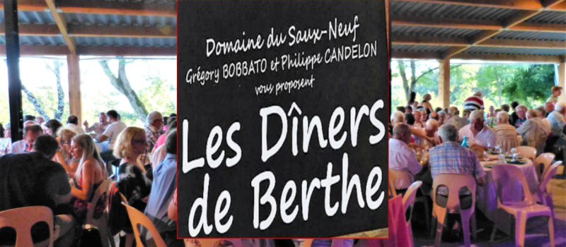 Les exceptionnels dîners de Berthe.
