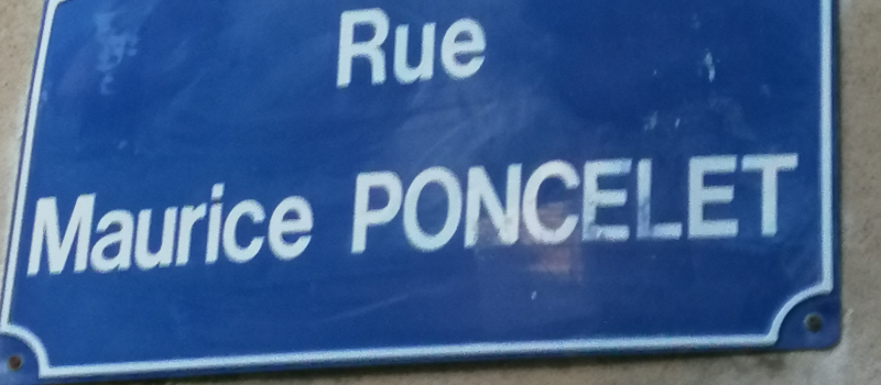 Maurice Poncelet n'a pas perdu sa rue