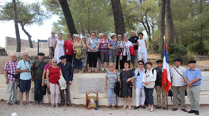 L'Amicale du 88e au Mont Faron à Toulon. /Photo Francis Fraresso