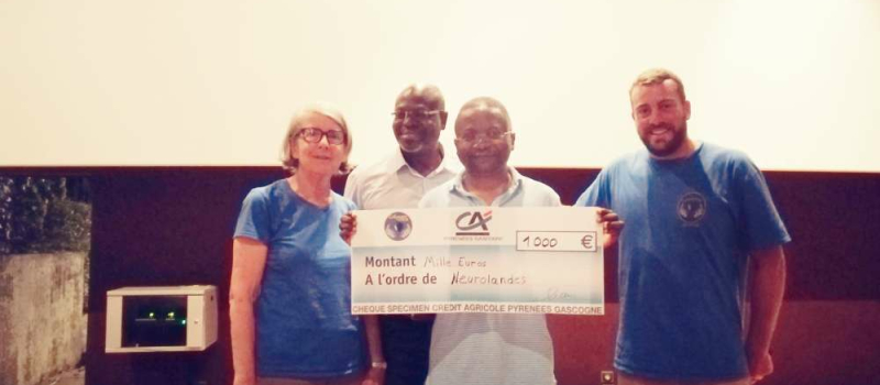 Un don de 1000 euros pour l’association Neurolandes