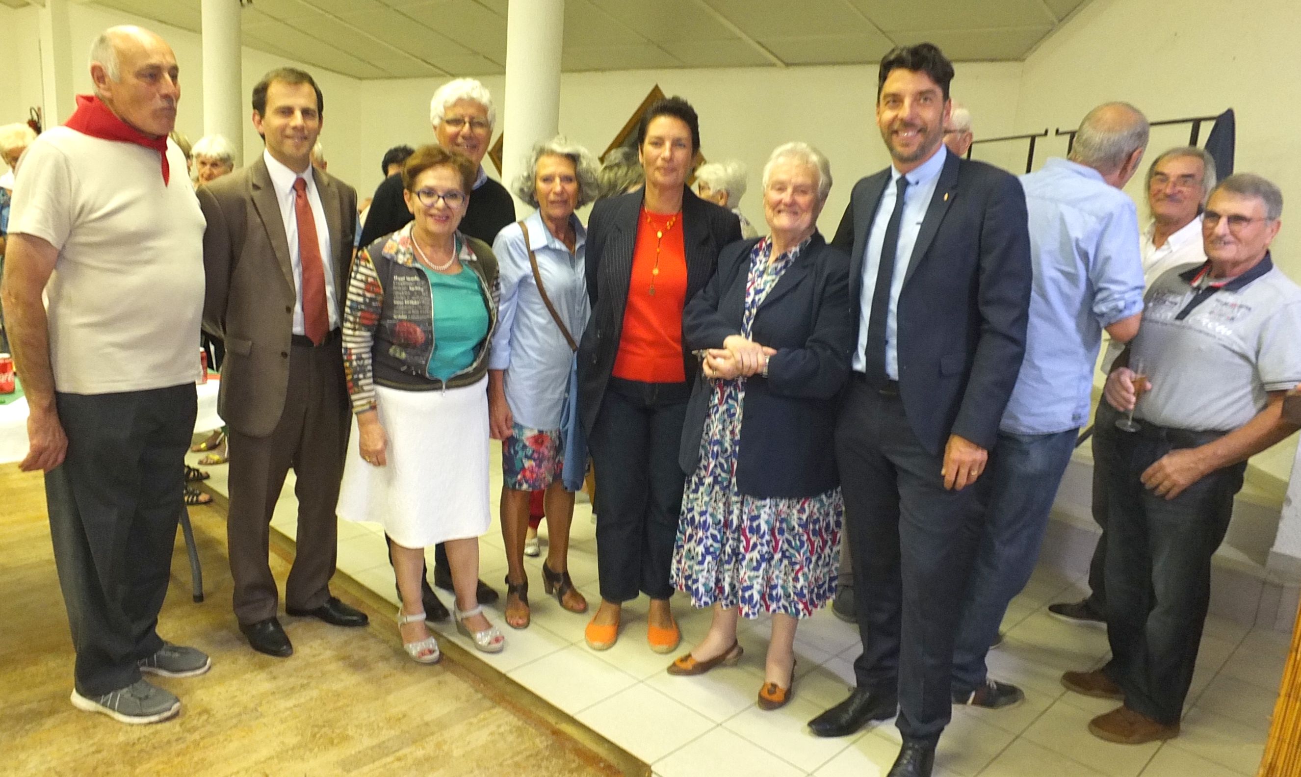 De gauche à droite, J-L Ducournau, R. G-Mazzoleni, M-T B-Lannaud, P. Martin, S. Redolfi de Zan, P. Menal, et L. Haye.