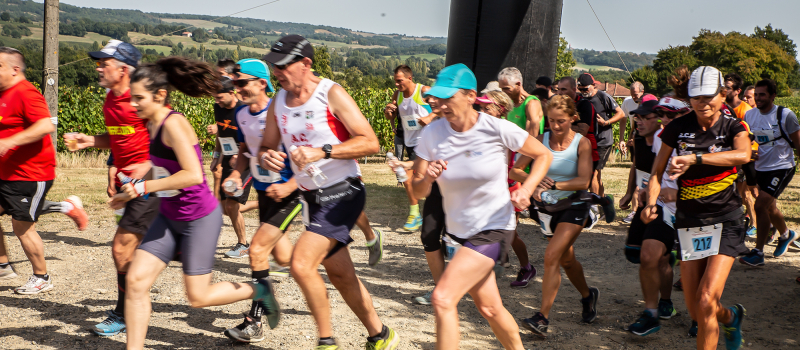 Vignoble en course: 720 participants d’Aignan et Bouzon-Gellenave à Sabazan 