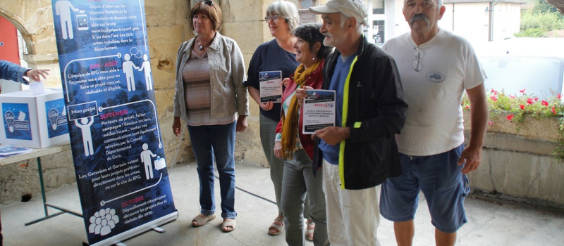 Animation sur le stand Budget Participatif