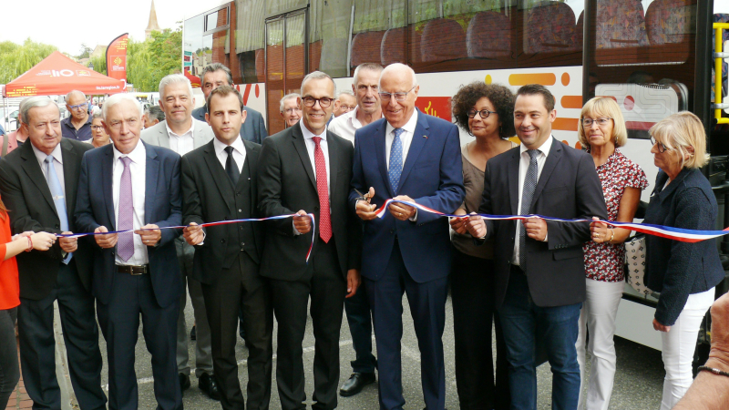 Inauguration de la ligne 954 de car LiO reliant Lombez, Samatan et l'Isle-Jourdain