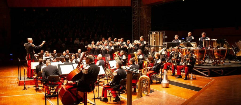 Les chorales gimontoises sur scène avec la Musique des parachutistes de Toulouse