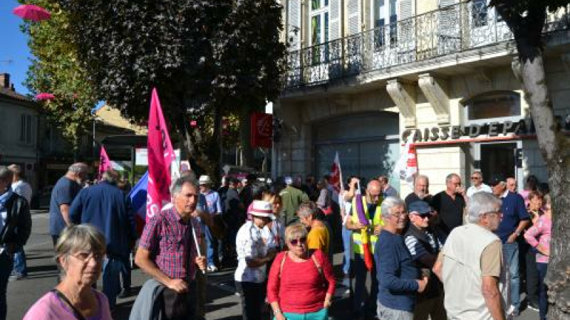 Les retraités dans la rue ont manifesté pour leur pouvoir d'achat
