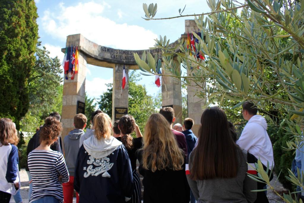 Des élèves du lycée Bossuet, à Castelnau-sur-l'Auvignon, le 7 octobre 2019