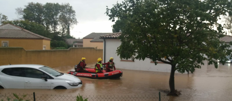Le SDIS 32 en renfort inondations dans l'Hérault
