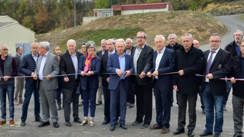 Inauguration de la plateforme de déchets verts 