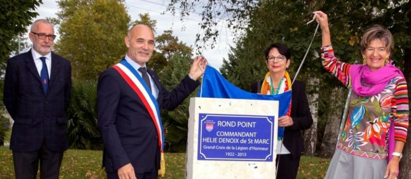 Le rond-point Hélie de Saint Marc inauguré