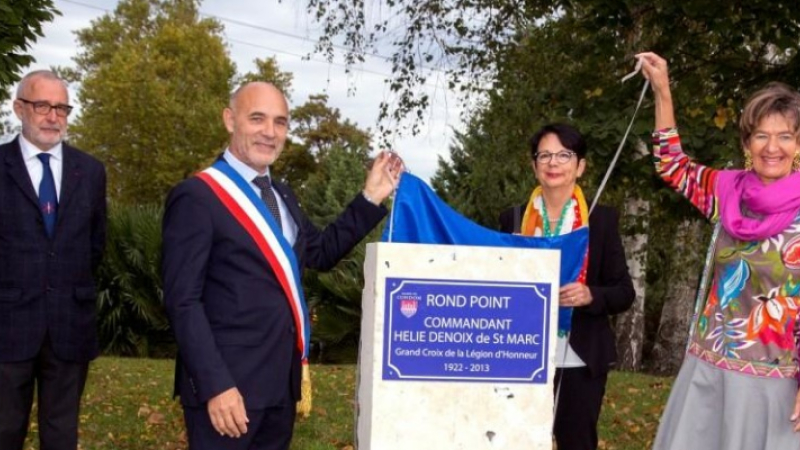 Le rond-point Hélie de Saint Marc inauguré
