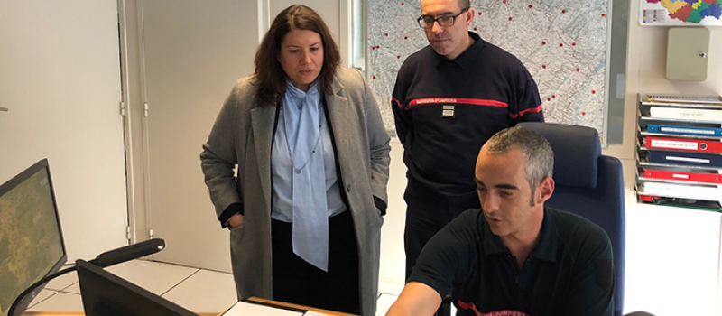 La sous préfète d'Auch en visite au SDIS32