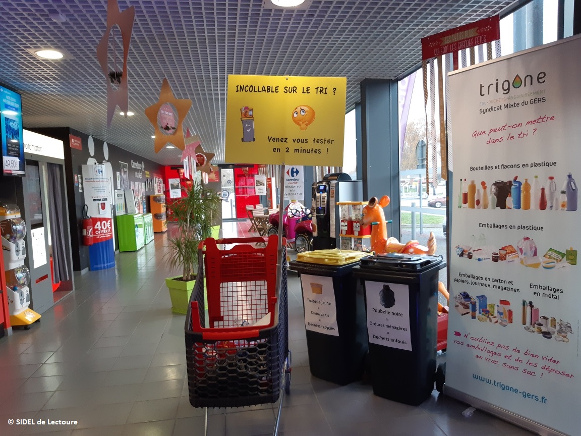 Animation en supermarché - Photographie Trigone SIDEL Lectoure