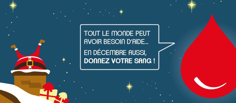 La collecte de sang au mois de décembre