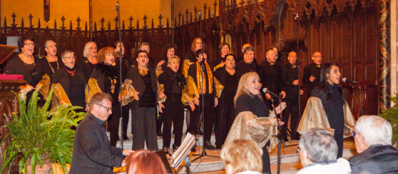 Le groupe de Gospel "Vocal Colors" en concert à l'église