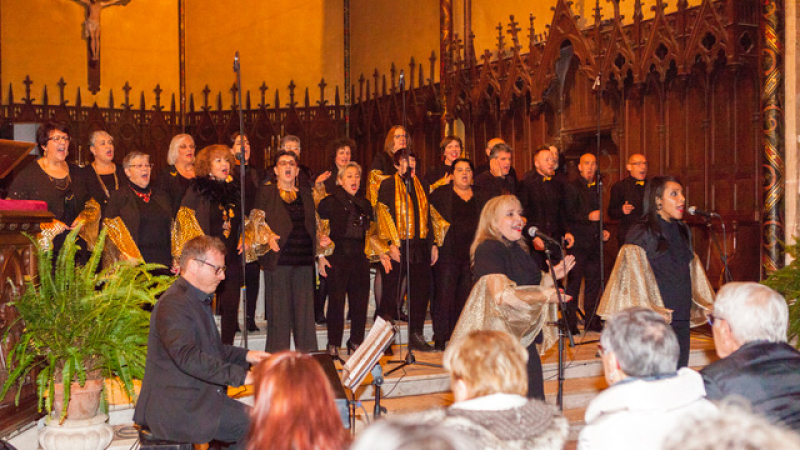 Le groupe de Gospel "Vocal Colors" en concert à l'église