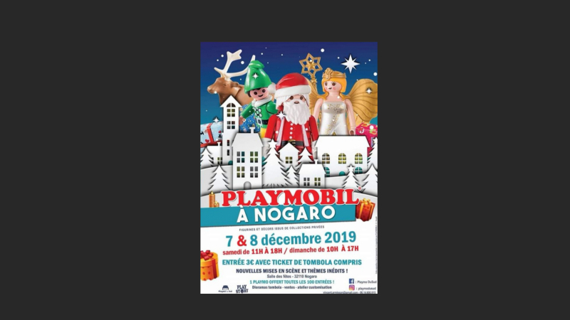Exposition Playmobil, à Nogaro, les 7 et 8 décembre  