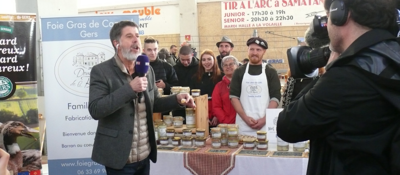 TF1 au marché de Samatan
