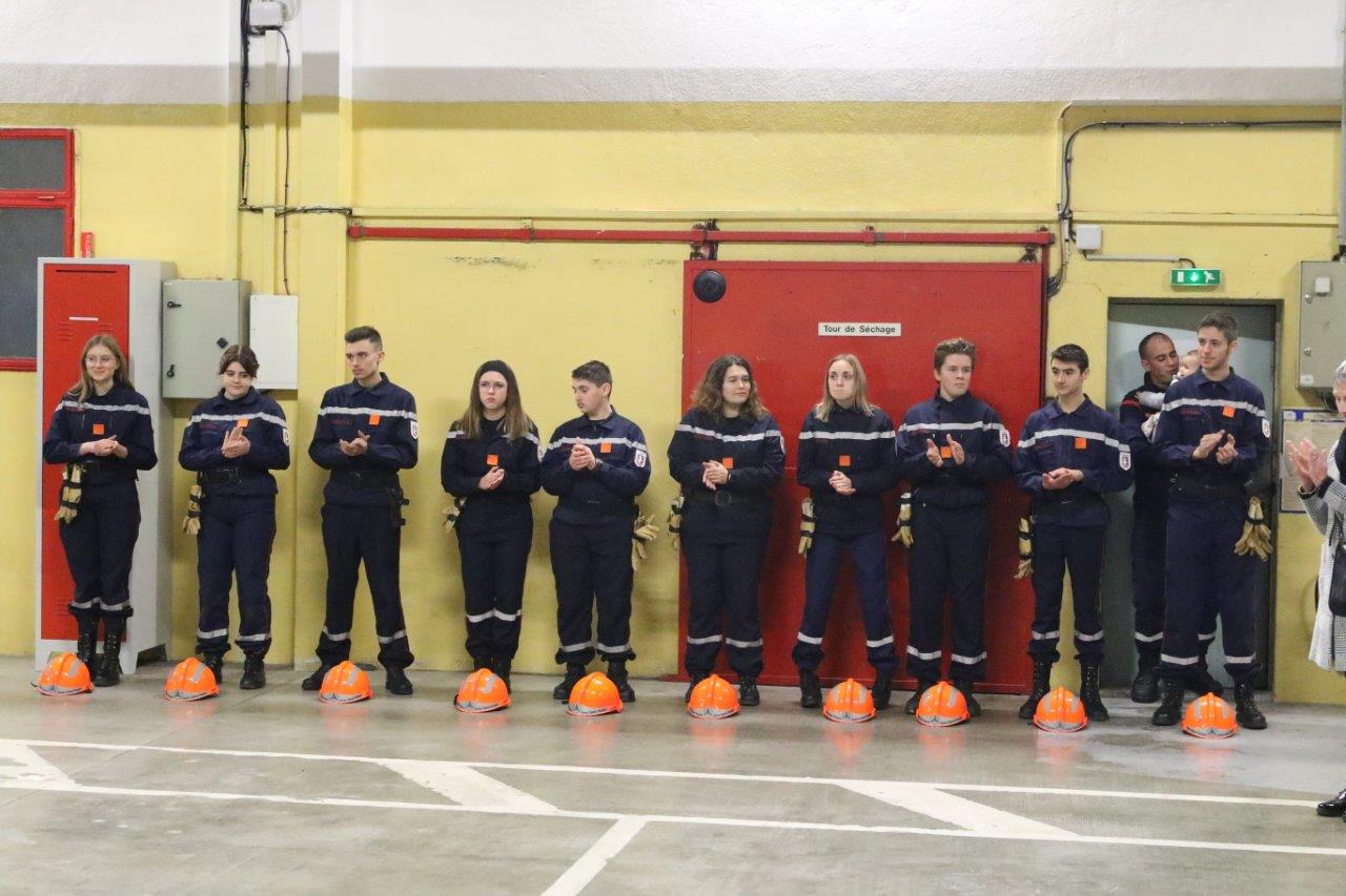 Les jeunes sapeurs-pompiers - Photos Marc Le Saux
