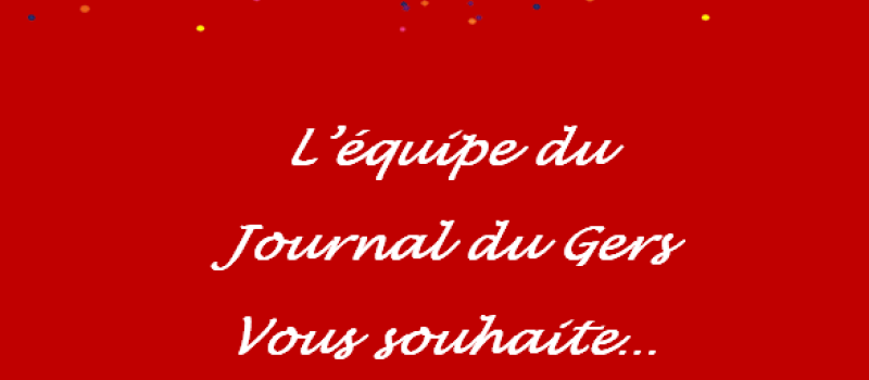 Tous nos voeux pour la nouvelle année !