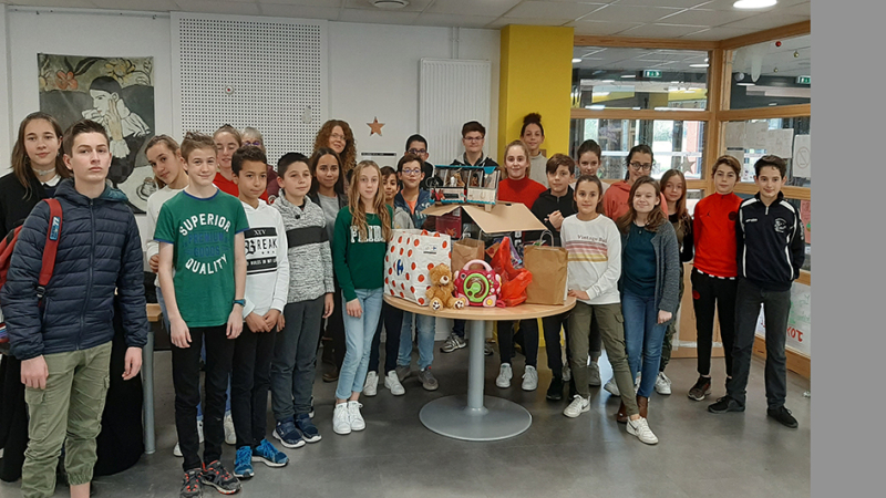 Une belle action des collégiens