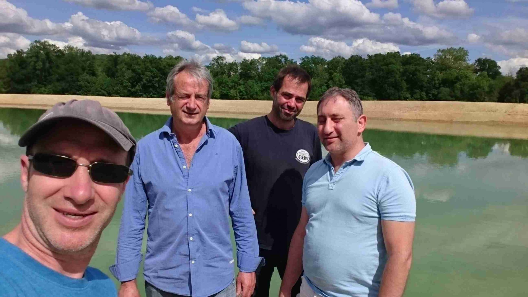 Les quatre associés de Gascogne Aquaculture - Photo DR