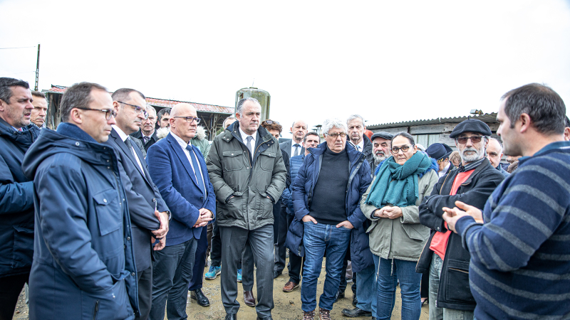Le ministre de l’Agriculture à Ricourt et Verlus 