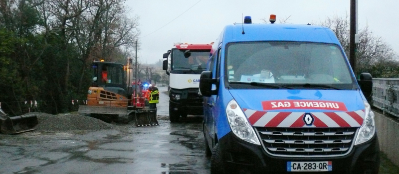 Cambriolage et 100 foyers impactés par la rupture d'une conduite de gaz