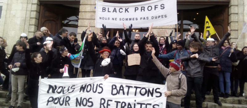 Black Profscomme black bloc ou pour une allusion à Black Rock